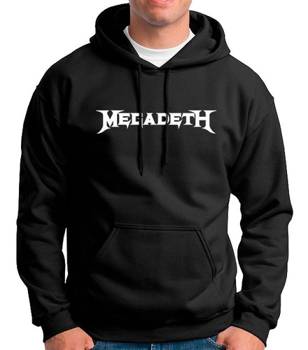 Buzo Hoodie Rock Capota Cerrado Megadeath