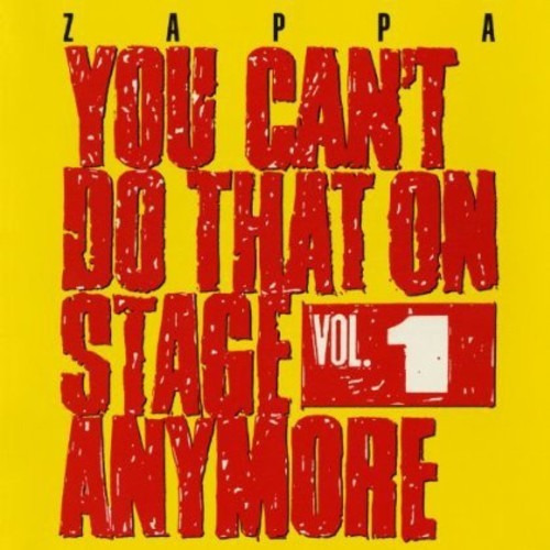 You Can T Do That On Stage Anymore Vol 1 - Zappa Frank (cd 
