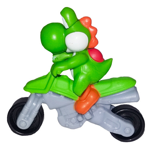 Figura Super Mario Bros Yoshi Moto Kart 12cm Nintendo