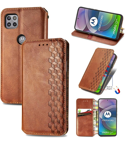 Funda Tipo Cartera Para Moto One 5g Ace