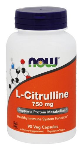 Now Foods L-citrulina Salud Cardiovascular 750 Mg. 90