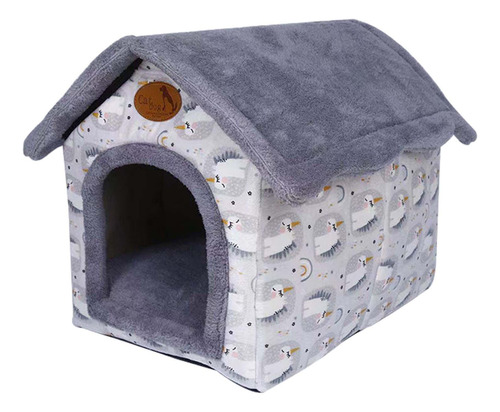 Casa Para Perros Y Gatos Al Aire Libre, Cama Para Gris M