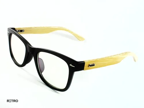 Retro® Montura Óptica Dark Wayfarer Bambu Pc Descanso Madera Retro® Montura Óptica Dark Wayfarer Bambu Pc Descanso Madera