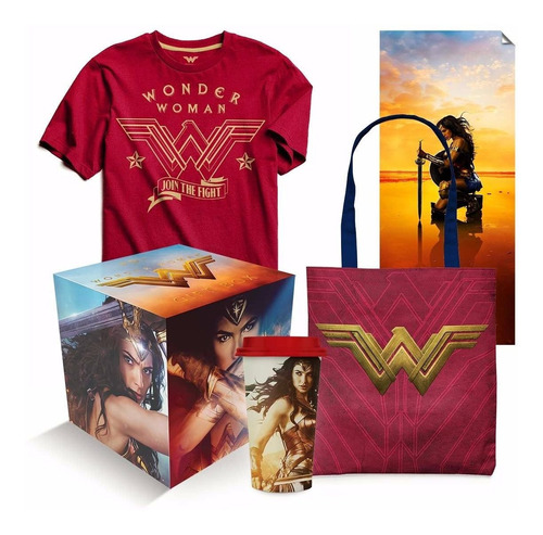 Kit Gift Box Dc Comics Mulher-maravilha Oficial Wonder Woman