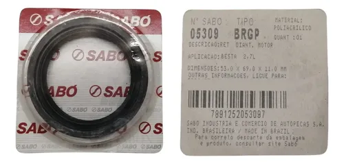 Retentor Virabrequim Hi-topic 2.7 8v 93/ Sabó 5309 | MercadoLivre