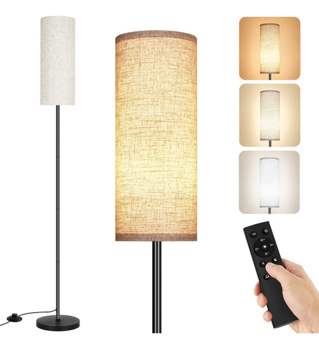 Lampara De Piso Moderna Led 3 Temperaturas Color Ajustable