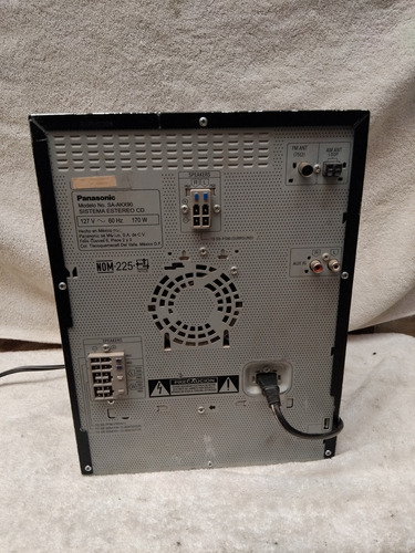 Modular Panasonic Sa-akx50 (solo Aux Y Usb) Para 5 Bafles Negro 110 W (Usado)
