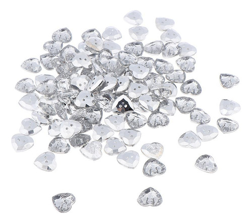 Botão De Strass Acrílico Transparente