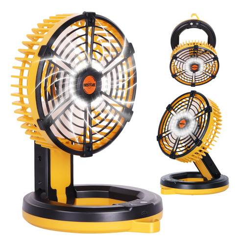 Ventilador Portatil De Campamento Para Tiendas De Campana, V