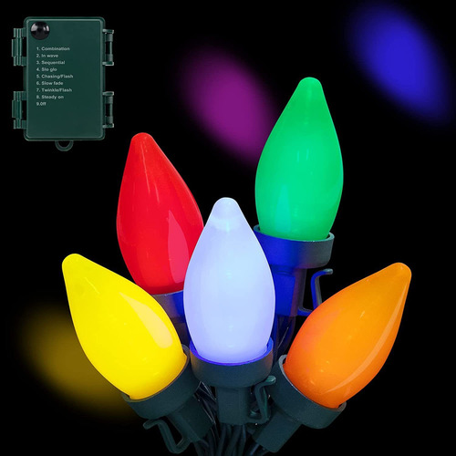 Guirnalda De Luces Navideñas C9 Multicolor, 6,5 M, Multimodo