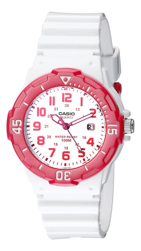  Relógio Feminino Casio Sports Com Mostrador Branco Analógic