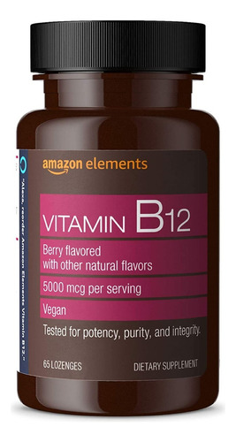 Vitamina B12  Amazon Elements - Un - Unidad a $3406