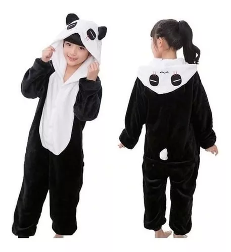 fluir Adjuntar a elegante Pijama Y Disfraz Enterito Polar Niña O Niño Osito Panda