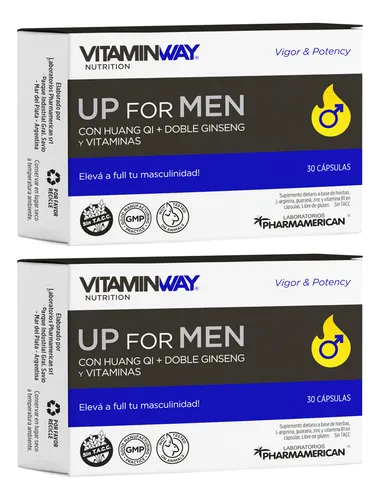 Vitamin Way Kit X2 Up For Men Aumenta Vigor Potencia X30 3c