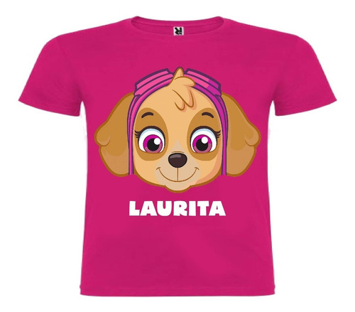 Polera Skye Paw Patrol Cumpleaños Navidad Regalo Algodón