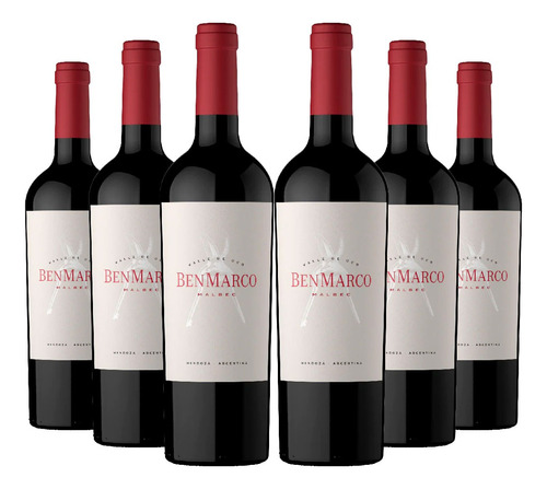 Vino Tinto Benmarco Malbec Premium Caja X6 Unidades