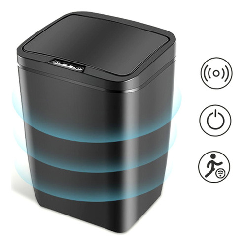 Qe1 Cubo De Basura De Inducción Inteligente, Botes De Negro