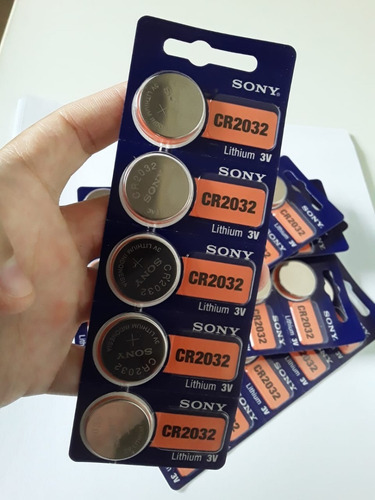 Kit 50 Baterias Pilhas Cr 2032 Sony Original 3v Lítio