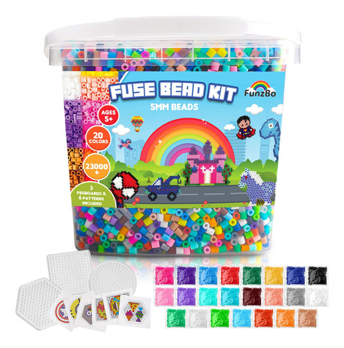 Kit De Más De 23 000 Cuentas Fusibles De 5 Mm Jgo Recarga De