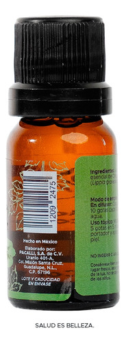 Aceite Esencial De Orégano 100% Puro 10 Ml Pacalli