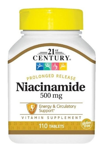 Niacinamide De Liberación Prolongada 500 Mg 110 Tabletas