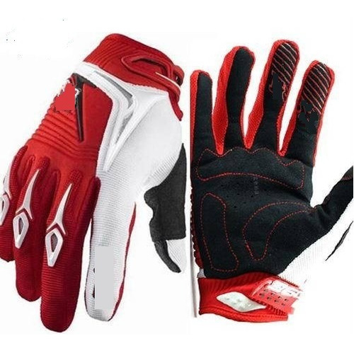 Guantes Para Moto Bici En 3 Colores  Rojo Azul O Negro