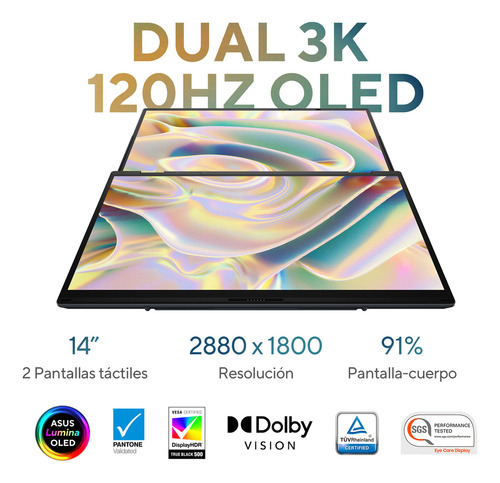 Laptop Asus Zenbook Duo Ux84 Intel Core U9 32gb 2tb