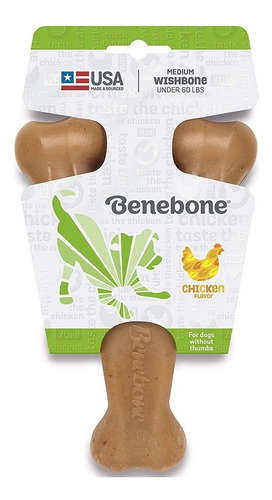 Benebone Wishbone Frango Médio Brinquedo Para Cachorros