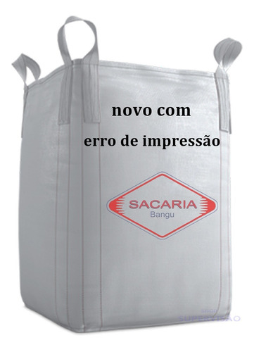 1 Big Bag 90x90x120 Fundo Fechado E Boca Aberta P/1000 Kg 