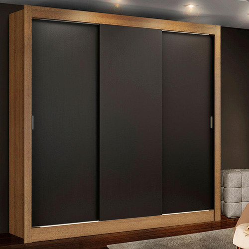 Ropero Closet Madesa Lyon Plus 3 Puertas 4 Cajones Marrón