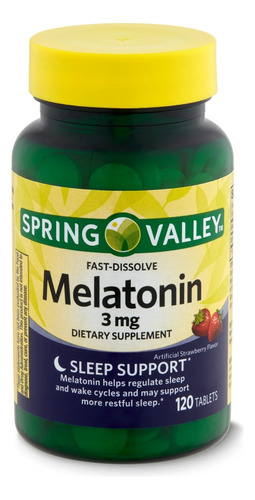 Melatonina 3mg Spring Valley Usa Melatonin