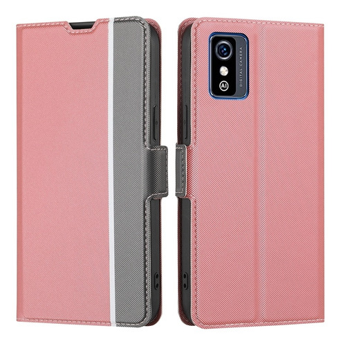 Funda De Cuero Con Textura De Sarga Para Zte Blade L9