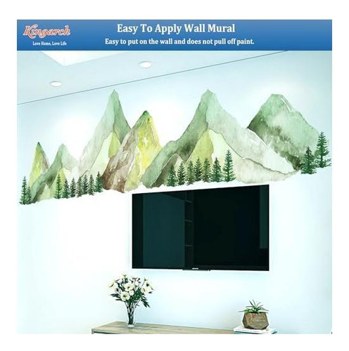 Kingarch Calcomanías De Pared De Montaña Grandes, Pegatinas