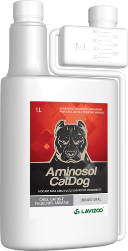 Aminosol Cat Dog 50ml- Lavizoo ( Aminoácido P/ Cães E Gatos)