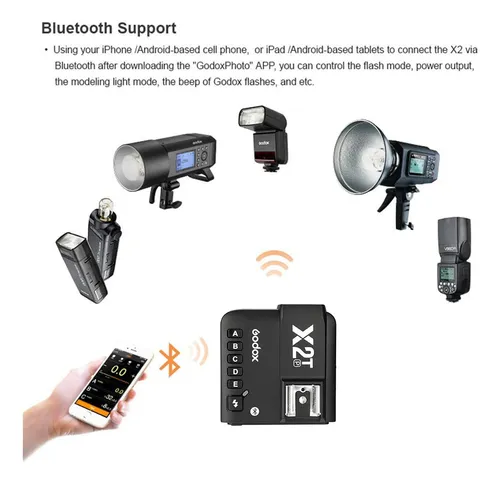 Godox X2t-p Disparador Flash Inalámbrico Para Pentax