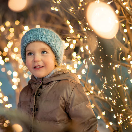 Luces Navideñas De Aurio Icicle Al Aire Libre, 12.3ft 135 Le