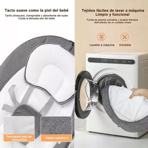 Mecedora Eléctrica Para Bebés Mosquitera Y Música