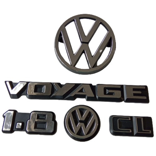 Emblema Tampa Traseira E Logo Vw Grade Voyage Cl 1.8 1990