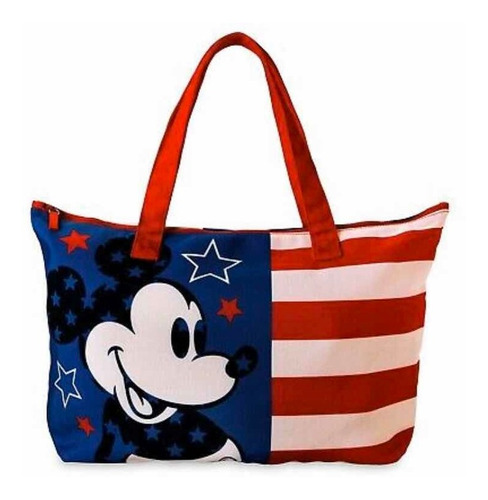 Bolso Playa De Lona Mickey Mouse Americana Disney Store