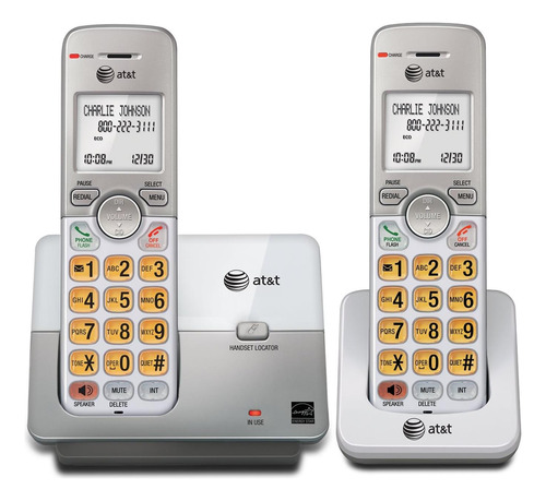 At&t Elhandset Dect 6.0 Teléfono Inalámbrico De La Casa Full