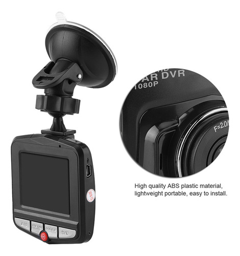 1080p 2.2 Pulgadas Coche Dvr Cámara 170° Grabadora De