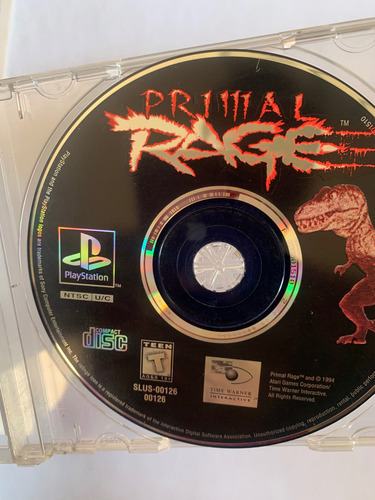 Primal Rage Playstation 1 Videojuego Original Año 1995 (Usado)