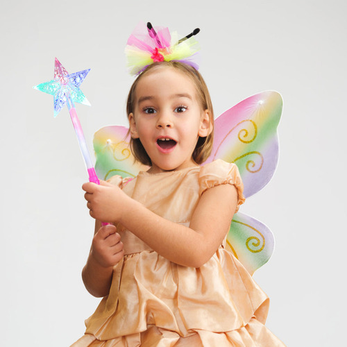 Varita Luminosa Con Forma De Estrella Luminosa Para Niños, P