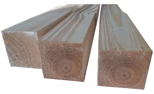 Columna Madera Pino Cepillada 6 X 6 Pul X 3 Mt. Mader Shop