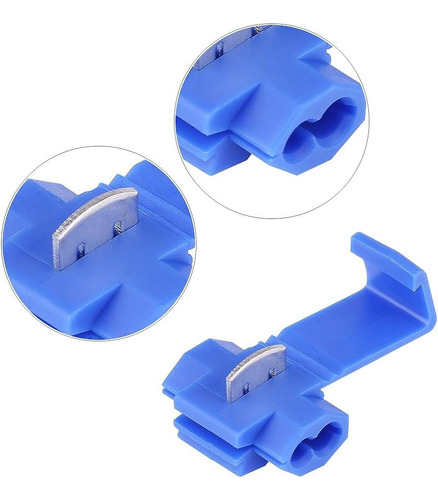 300un Conector Derivação Emenda Cabos Fios Azul 1,5 A 2,5mm
