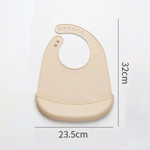 Babero Impermeable De Silicona Para Bebé