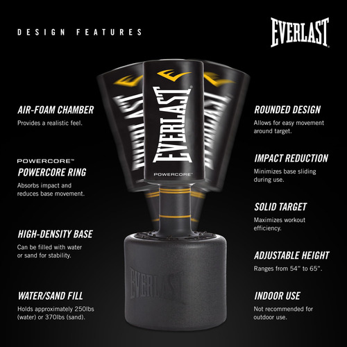 Everlast P00001266 Saco Con Base Powercore Everlast Negro Talla Única