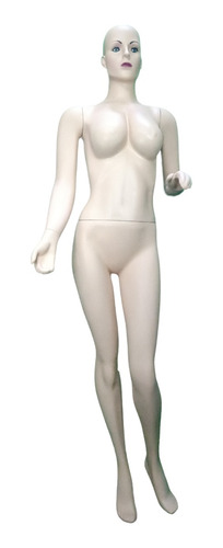 Maniquie De Dama Completo Mate Color Piel Con Rostro Busto G