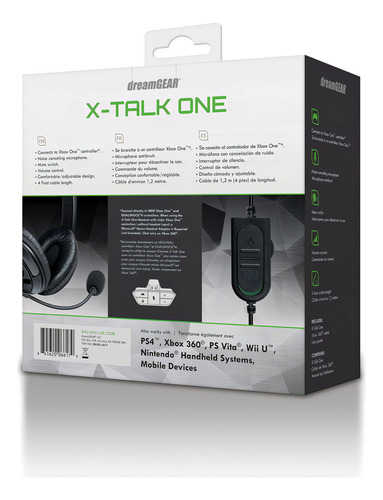 Diadema Gamer X-talk Para Xbox One Color Negro - Dreamgear