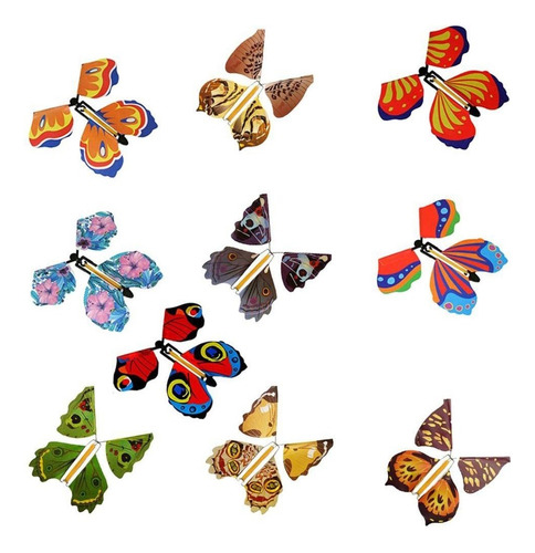 10 Piezas Sorpresa Magia Mariposas Voladoras Mariposas .